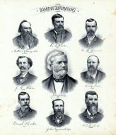 Arthur Livingston, Geo. G. Wheeler, D.C. Corwain, J.Starr, John J. Foote, George Reed, Saml Bates, O.S. Nichols